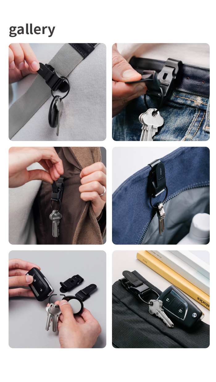 オービットキー ユーティリティ・クリップ ブラック Orbitkey Utility