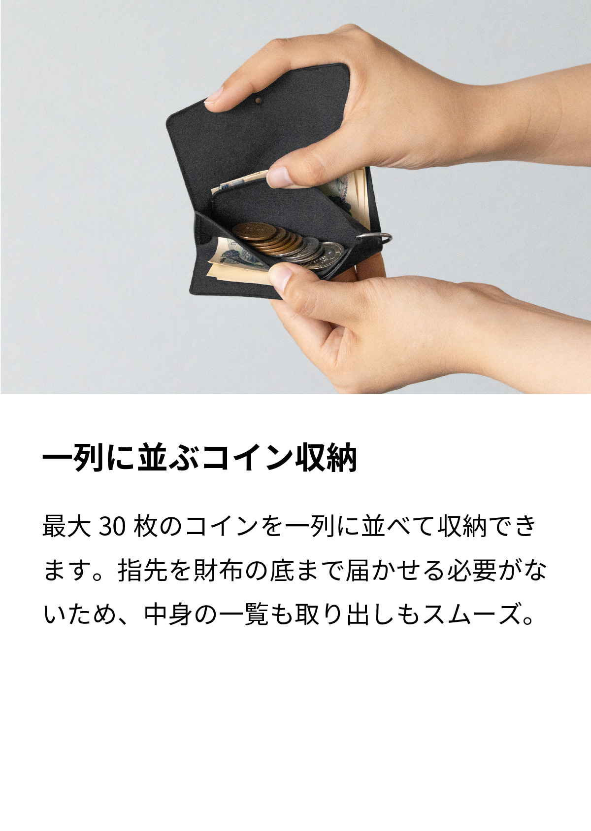 sugata ミニマルウォレット コンパクト財布 コイン・お札収納 sg