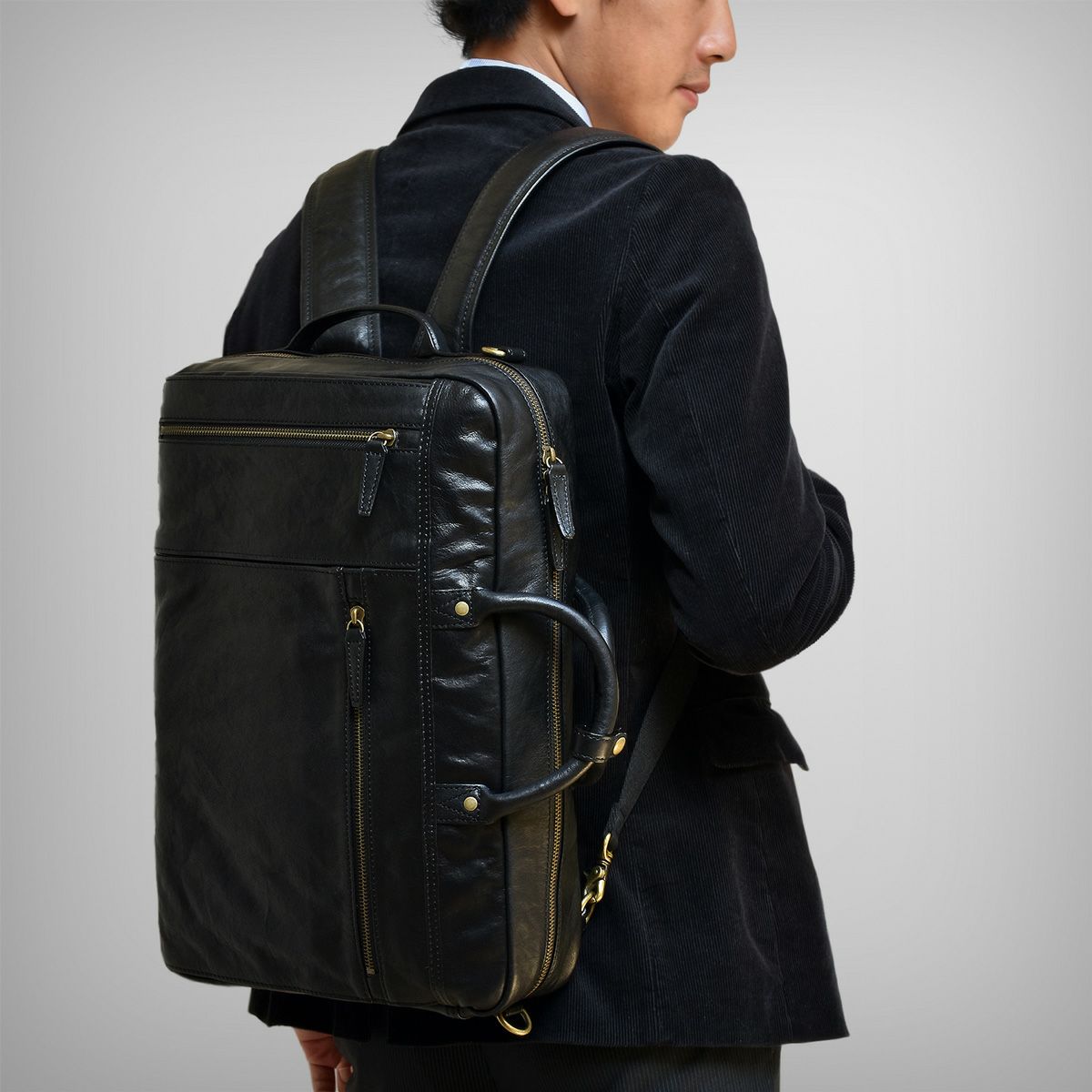 本革 ビジネスリュック 3way ビジネス 通勤 メンズ B4 リュックサック Pc収納 Ch P147 Asoboze公式オンラインストア
